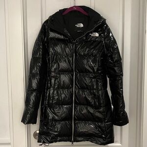 The North Face Women's Glossy Black Puffer Jacket